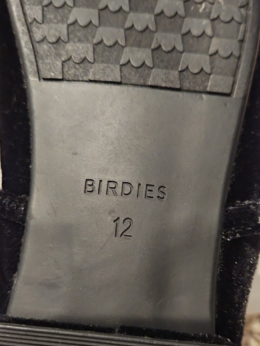 Birdies Black Velvet Jeweled Pointed Mules - Picture 2 of 5